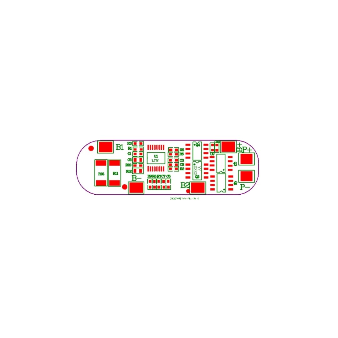 BMS 3S 4A Battery Management System LifePo4 9,6V 4000 mAh